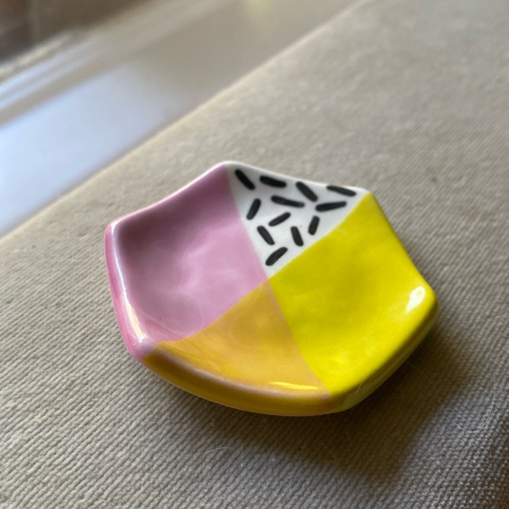 Vintage art deco ceramic dish